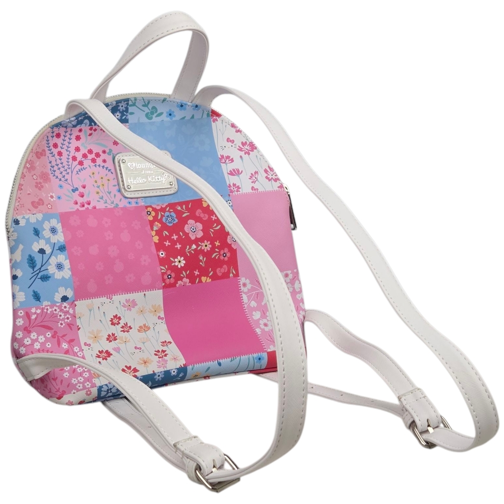 Loungefly Hello Kitty Patch Work Backpack Purse -… - image 2
